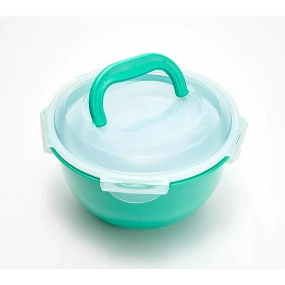 LocknLock 10-Pc Nestable Colored Body Tulip Bowls w/ (2) Handle Lids