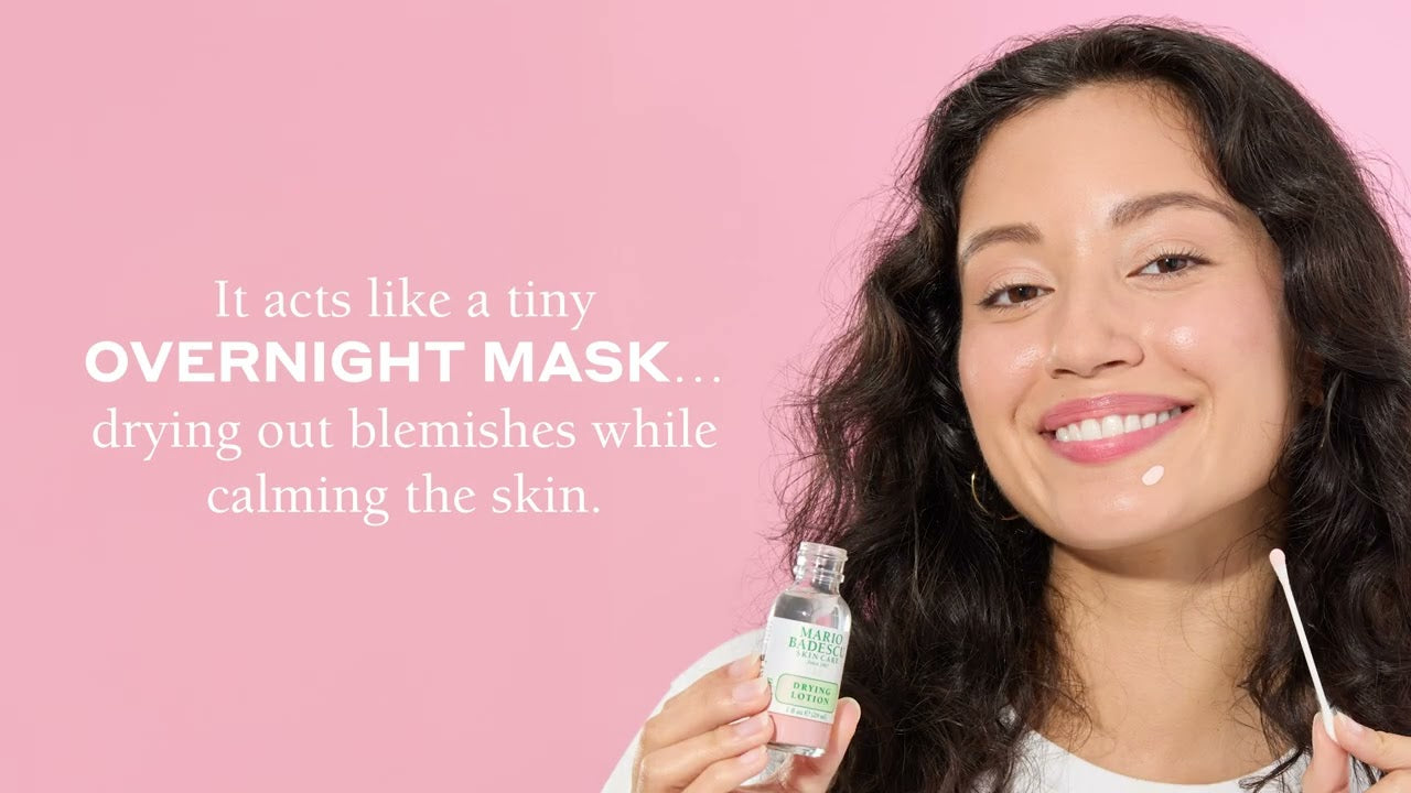 Mario Badescu Essentials 5-Piece Skincare Gift Set with Drying Lotion, Rose Water Spray, Silver Powder, Cleansing Gel & Flower Tonic Mask